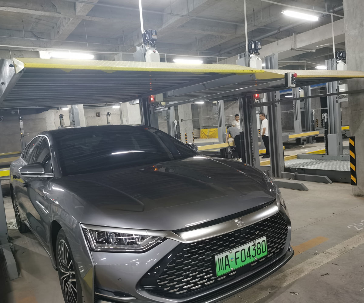 小區(qū)兩層簡易式機械停車場 小區(qū)兩層簡易式機械停車場